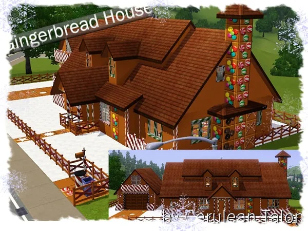 Gingerbread House - The Sims 3 Custom Content