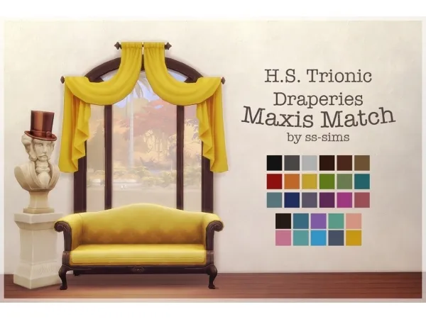 Maxis Match More Curtains - The Sims 4 Custom Content