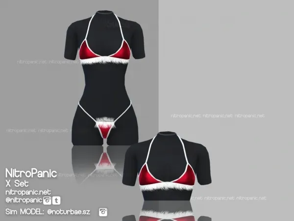 Alpha X SET (Top) - The Sims 4 Custom Content