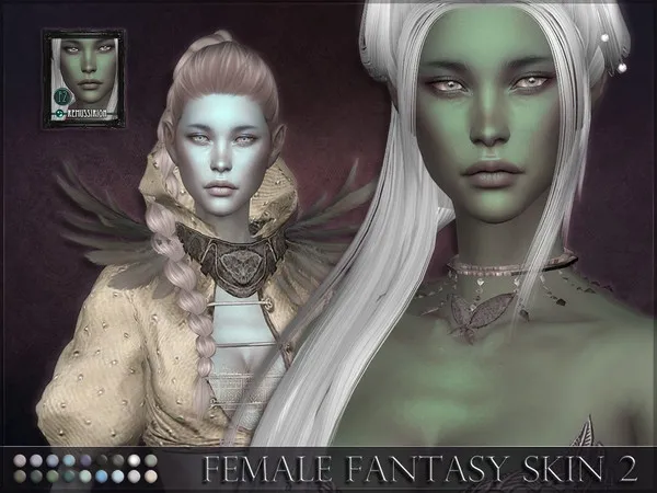Alpha Female Fantasy Skin 2 Cleavage detail - The Sims 4 Custom Content