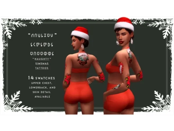 Mix SIMSMAS TATTOOS SIMSMAS TATTOOS - The Sims 4 Custom Content