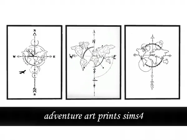 Alpha adventure art prints sims4 - The Sims 4 Custom Content