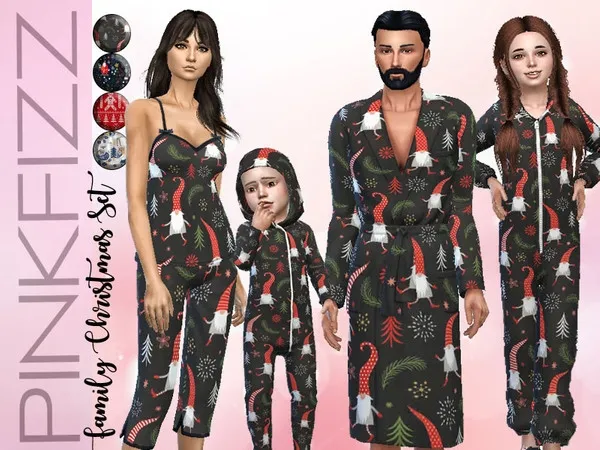 Alpha Family Christmas Set Get Together Needed - The Sims 4 Custom Content