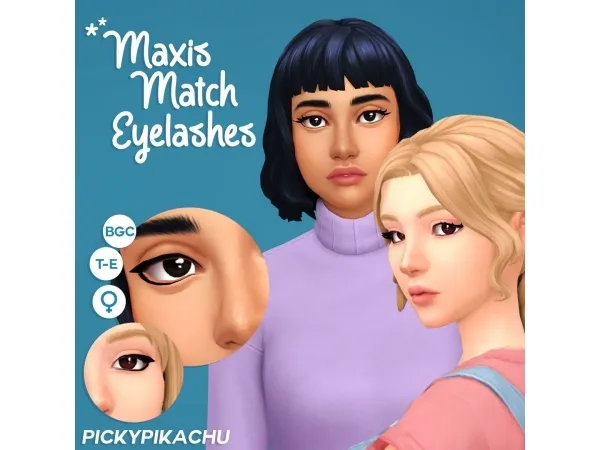 Maxis Match Maxix Match Eyelashes - The Sims 4 Custom Content
