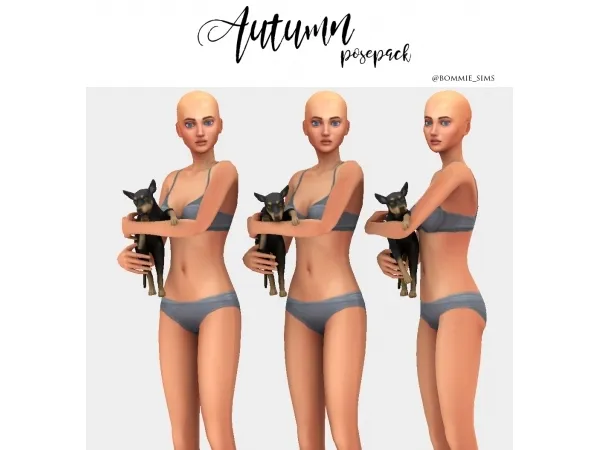 Alpha Autumn Posepack - The Sims 4 Custom Content