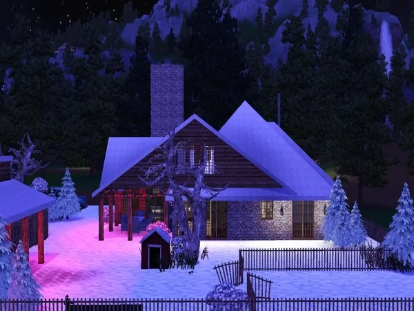 FP Snowy Lodge - The Sims 3 Custom Content