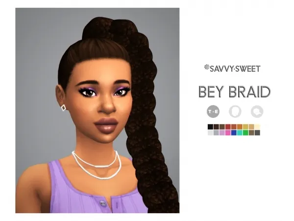 Maxis Match Bey Braid by simsfinds - The Sims 4 Custom Content