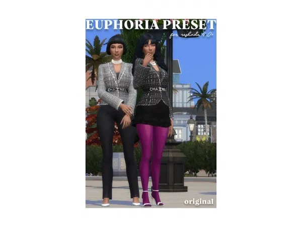 Alpha euphoria preset for reshade 40 (2 versions) - The Sims 4 Custom Content