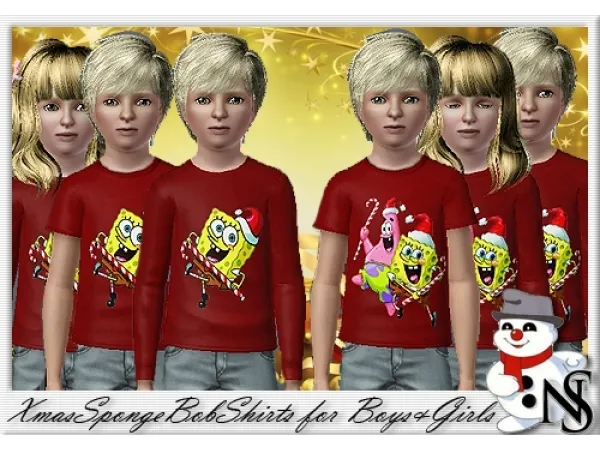 Nea XmasSpongeBob - The Sims 3 Custom Content