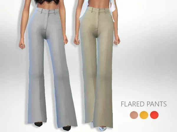 Maxis Match Flared Pants (mesh needed) - The Sims 4 Custom Content