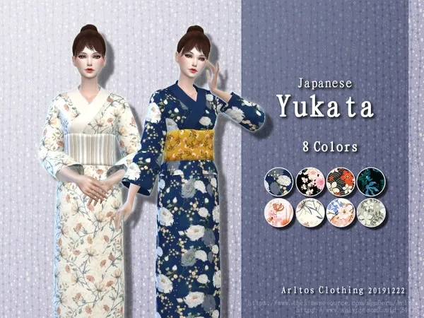 Alpha Japanese Yukata - The Sims 4 Custom Content