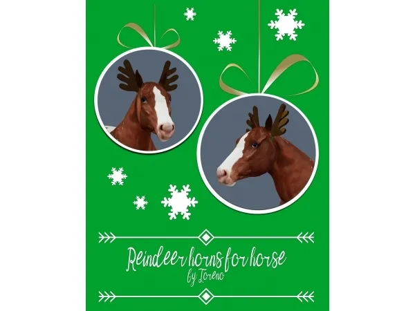 Deer horns for horse - The Sims 3 Custom Content