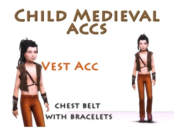 Maxis Match Child Medieval accs Auditore by Natalia - The Sims 4 Custom Content