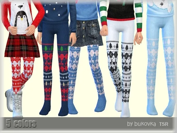Maxis Match Winter Tights - The Sims 4 Custom Content