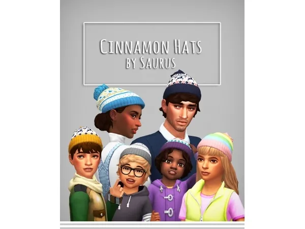 Maxis Match Cinnamon Hats For All Ages - The Sims 4 Custom Content