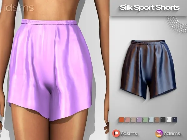 Alpha Silk Sport Shorts - The Sims 4 Custom Content
