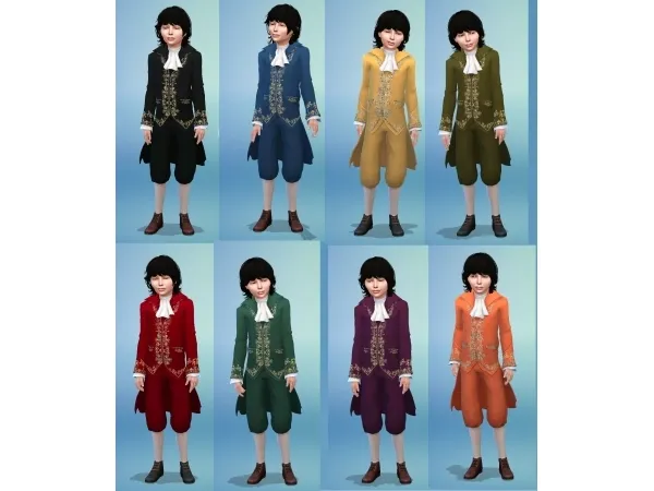 Maxis Match Recolors of Inabadromances Prince Adam Suit from Spooky Stuff Pack - The Sims 4 Custom Content