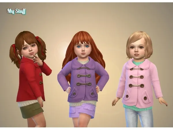 Maxis Match Coat Wool for Toddlers - The Sims 4 Custom Content