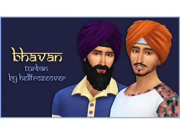 Alpha Bhavan Turban - The Sims 4 Custom Content