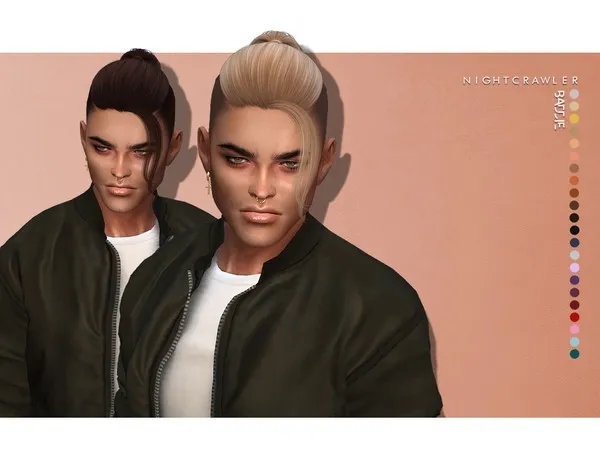 Alpha Nightcrawler Baddie (HAIR) - The Sims 4 Custom Content