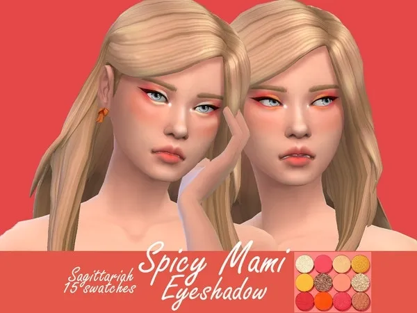 Maxis Match Colourpop Spicy Mami Eyeshadow - The Sims 4 Custom Content