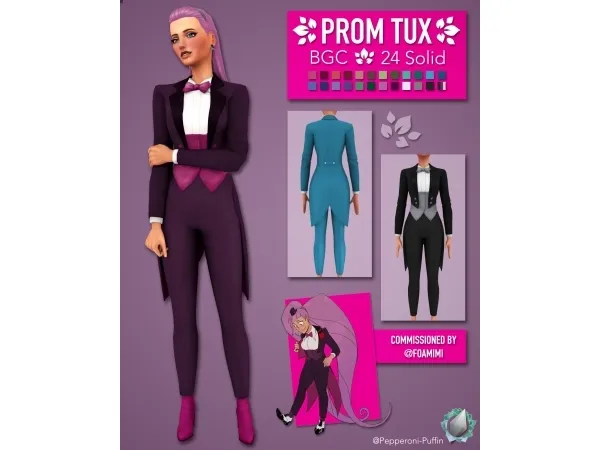 Maxis Match Prom Tux - The Sims 4 Custom Content