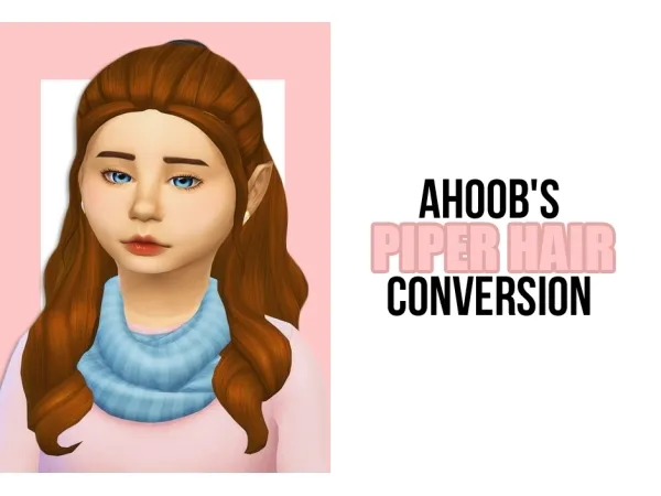 Maxis Match PIPER HAIR by aharris00britney - The Sims 4 Custom Content