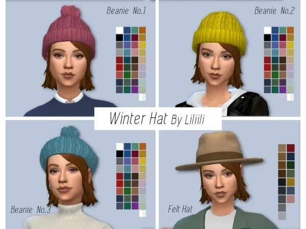 Maxis Match Winter Hat - The Sims 4 Custom Content