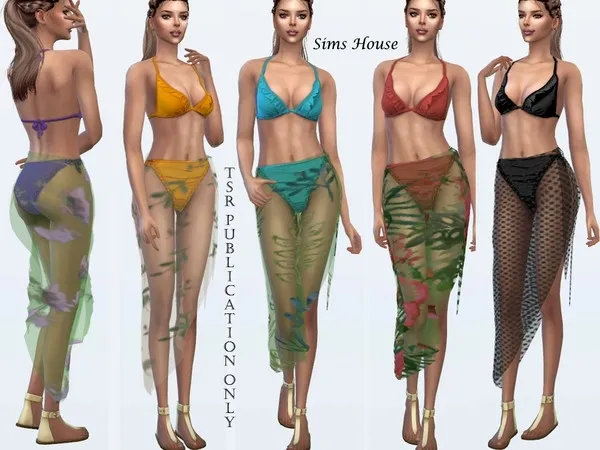 Maxis Match Pareo Transparent Tropics - The Sims 4 Custom Content