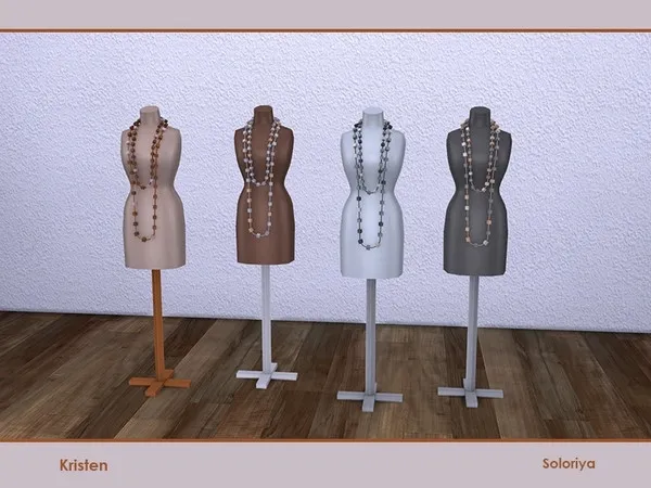 Kristencomma part 2 Mannequin with Beads - The Sims 4 Custom Content