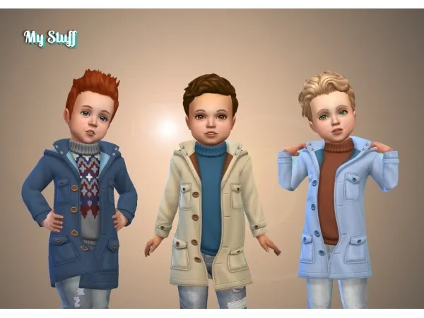 Maxis Match Coat Wool Conversion - The Sims 4 Custom Content