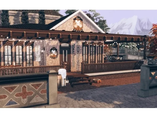 Alpha Beer bar - The Sims 4 Custom Content
