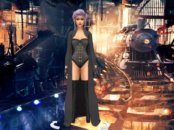 Steampunk CAS Background 05 - The Sims 4 Custom Content
