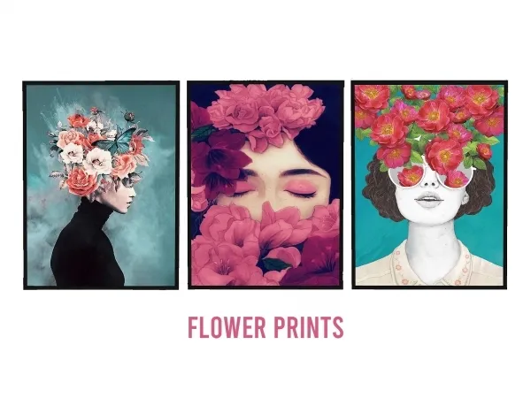 Alpha Flower Prints by frostsims - The Sims 4 Custom Content