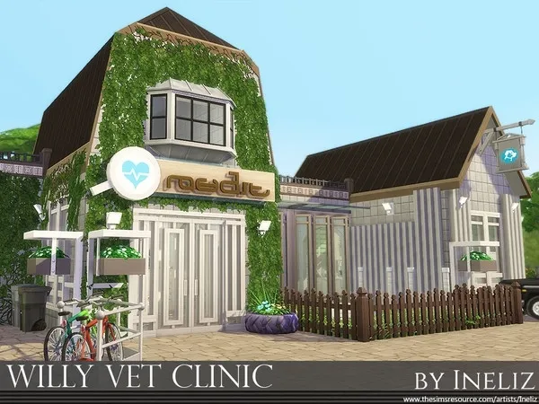 Alpha Willy Vet Clinic - The Sims 4 Custom Content