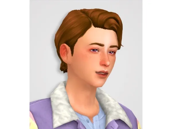 Alpha Hair 02 Amethyst - The Sims 4 Custom Content