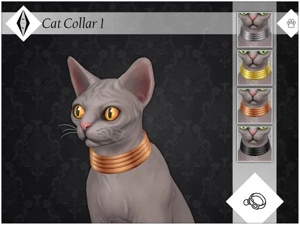 Alpha Cat Collar 1 EP04 Needed - The Sims 4 Custom Content