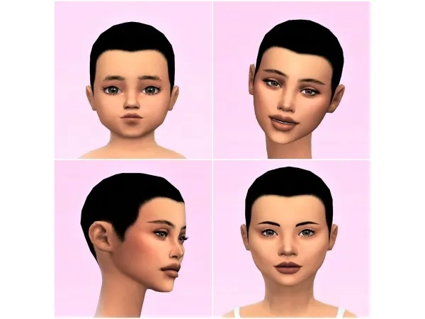 Maxis Match Black hairline - The Sims 4 Custom Content