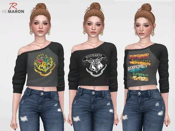 Maxis Match Harry potter's Sweaters for women Parenthood Needed - The Sims 4 Custom Content