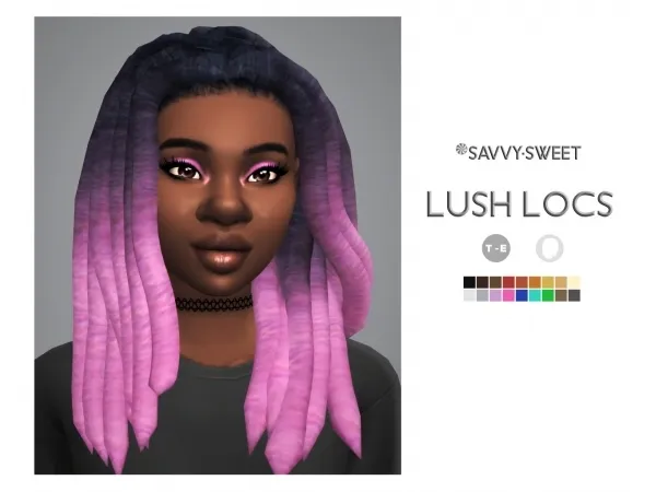 Maxis Match Lush Locs by simsfinds - The Sims 4 Custom Content