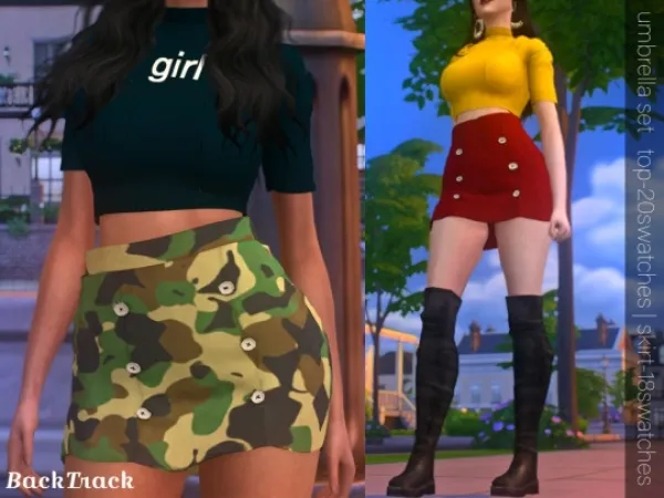 Mix Umbrella Set - The Sims 4 Custom Content