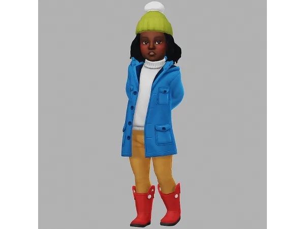 Maxis Match Kiaras conversion of that one child jacket - The Sims 4 Custom Content