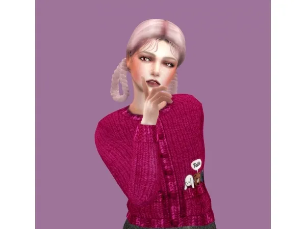 Alpha LION HAIR (todchild) by ming sims - The Sims 4 Custom Content