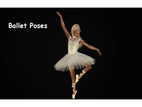Alpha New Pose Pack Ballet - The Sims 4 Custom Content