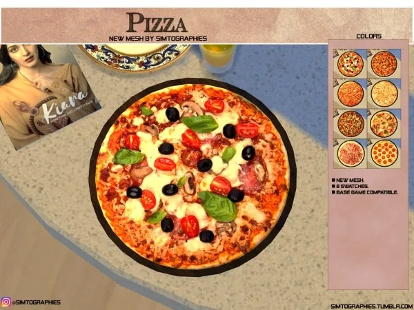 Alpha Pizza - The Sims 4 Custom Content