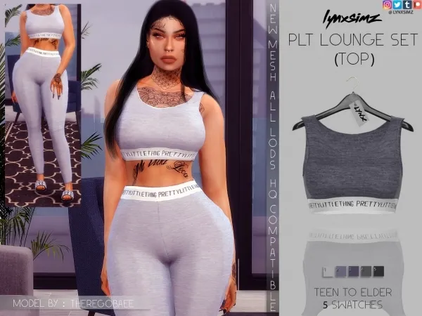 Alpha lynxsimz plt lounge set (Top) by lynxsimz - The Sims 4 Custom Content