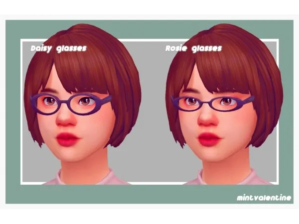 Maxis Match Daisy Rosie Glasses - The Sims 4 Custom Content