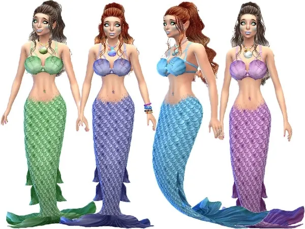 Alpha Mermaid tail (Island living) - The Sims 4 Custom Content