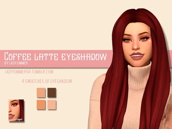 Maxis Match Coffee Latte Eyeshadow - The Sims 4 Custom Content
