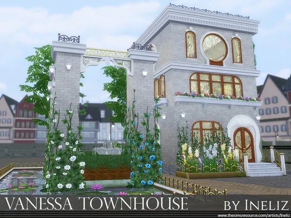 Alpha Vanessa Townhouse - The Sims 4 Custom Content